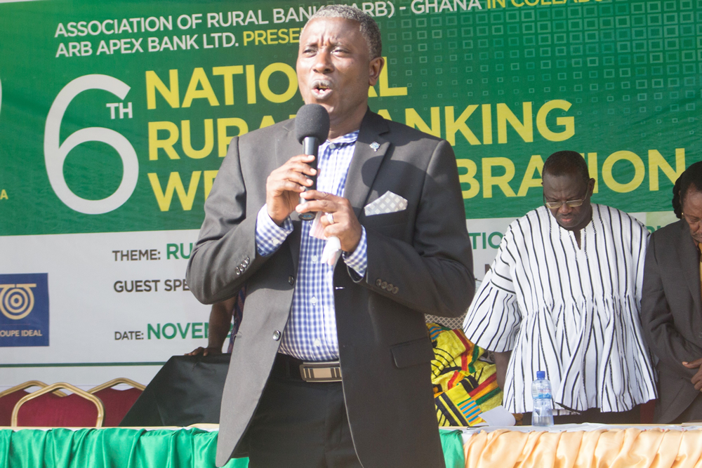 Rev. Divine Nartey, former Chapter President, Eastern Region. He gave the opening prayer