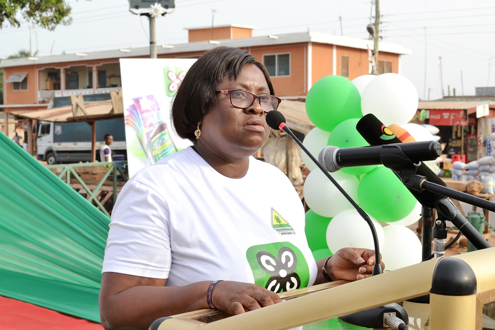 Mrs Eunice Osei-Bonsu, Corporate Affairs Manager ARB Apex Bank , she gave the closing prayer